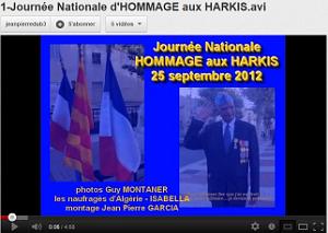 VIDEO 2012 09 25 RENDANT HOMMAGE AUX HARKIS de JP Garcia